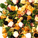 Ensalada de pulpo y frutas